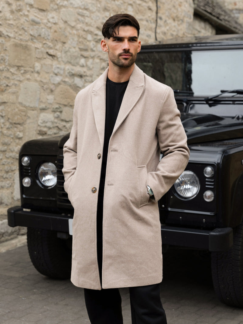 Knightsbridge Tailored Coat - Beige