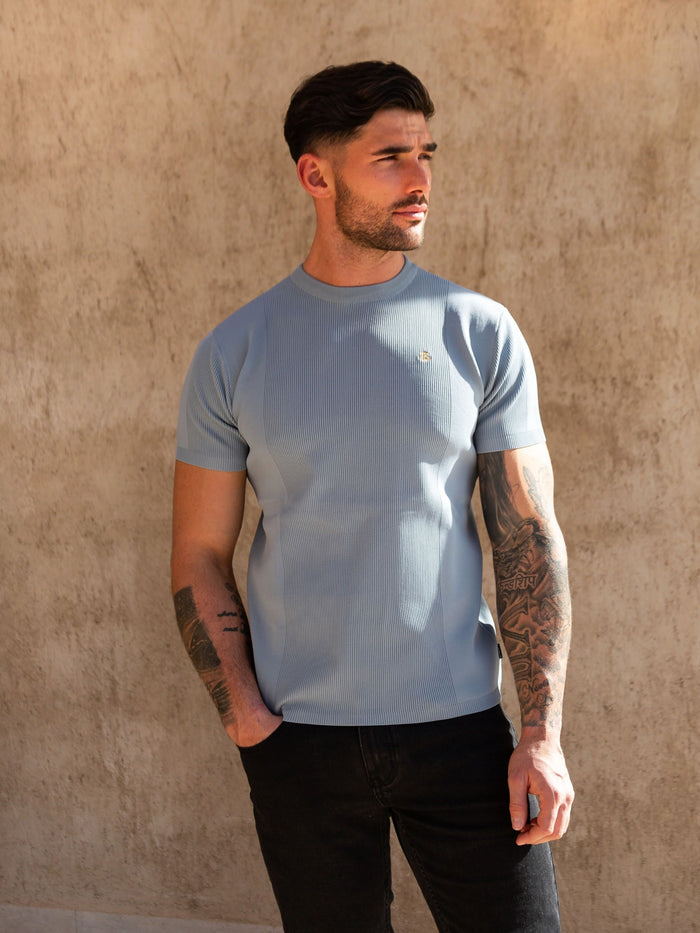 Layton Textured T-Shirt - Blue