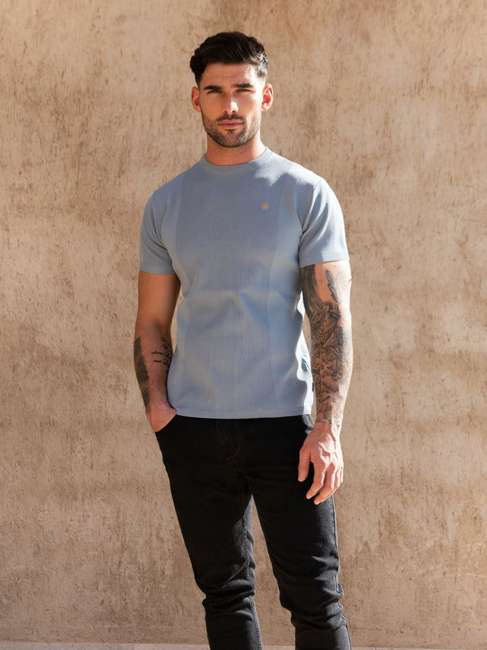 Layton Textured T-Shirt - Blue