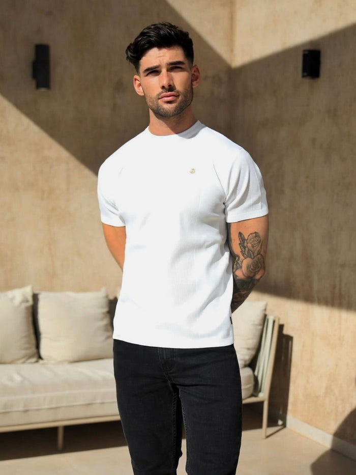 Layton Textured T-Shirt - White