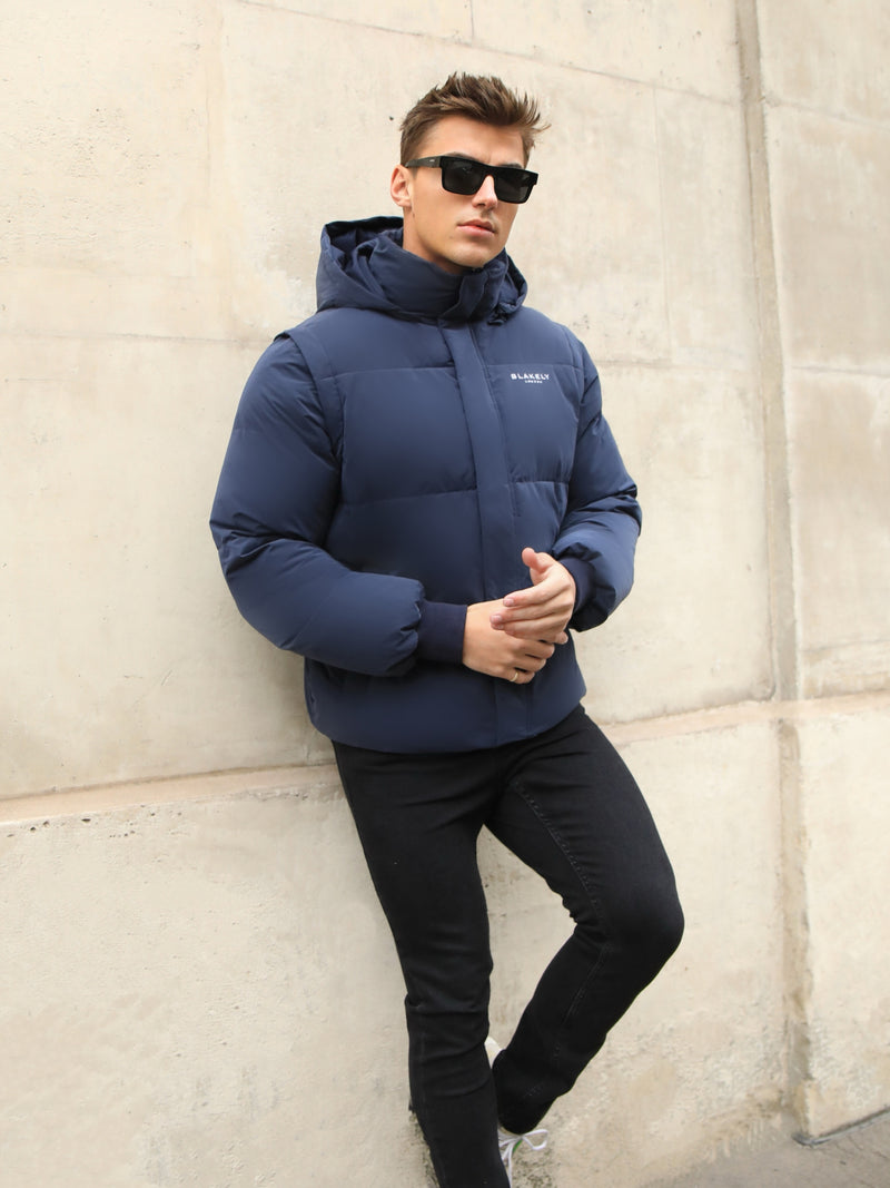 Ultimate Multiway Puffer Coat - Navy