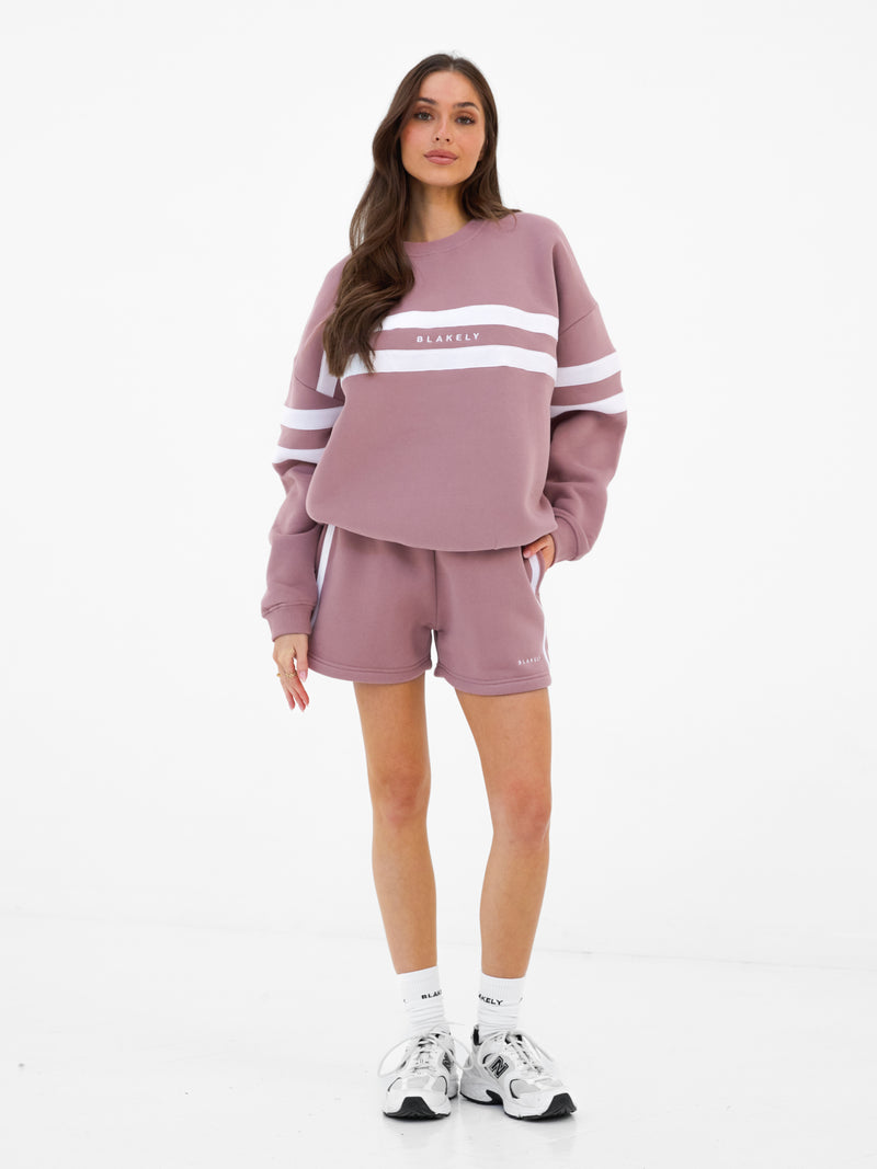 Amber Jogger Shorts - Dusty Pink