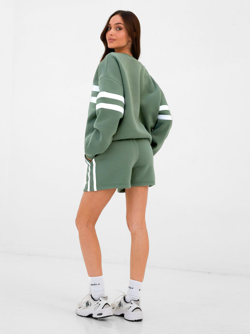 Amber Jogger Shorts - Green