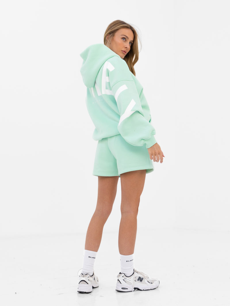 Isabel Jogger Shorts - Pastel Green