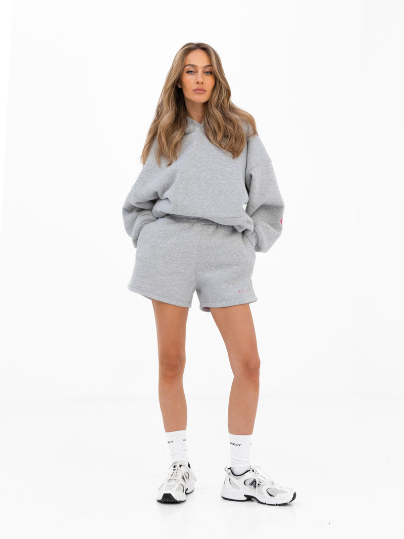 Isabel Jogger Shorts - Marl Grey