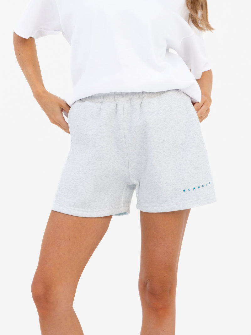 Isabel Jogger Shorts - Marl White