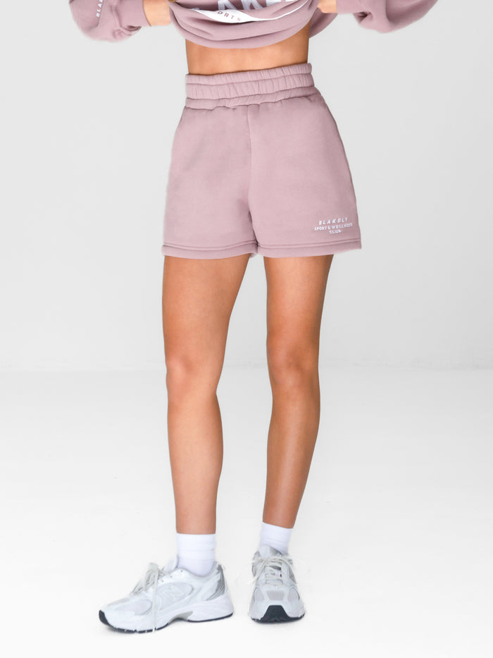Serena Jogger Shorts - Dusty Pink