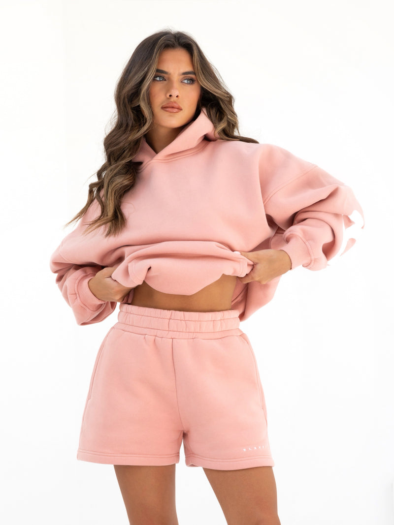 Isabel Jogger Shorts - Peach Pink
