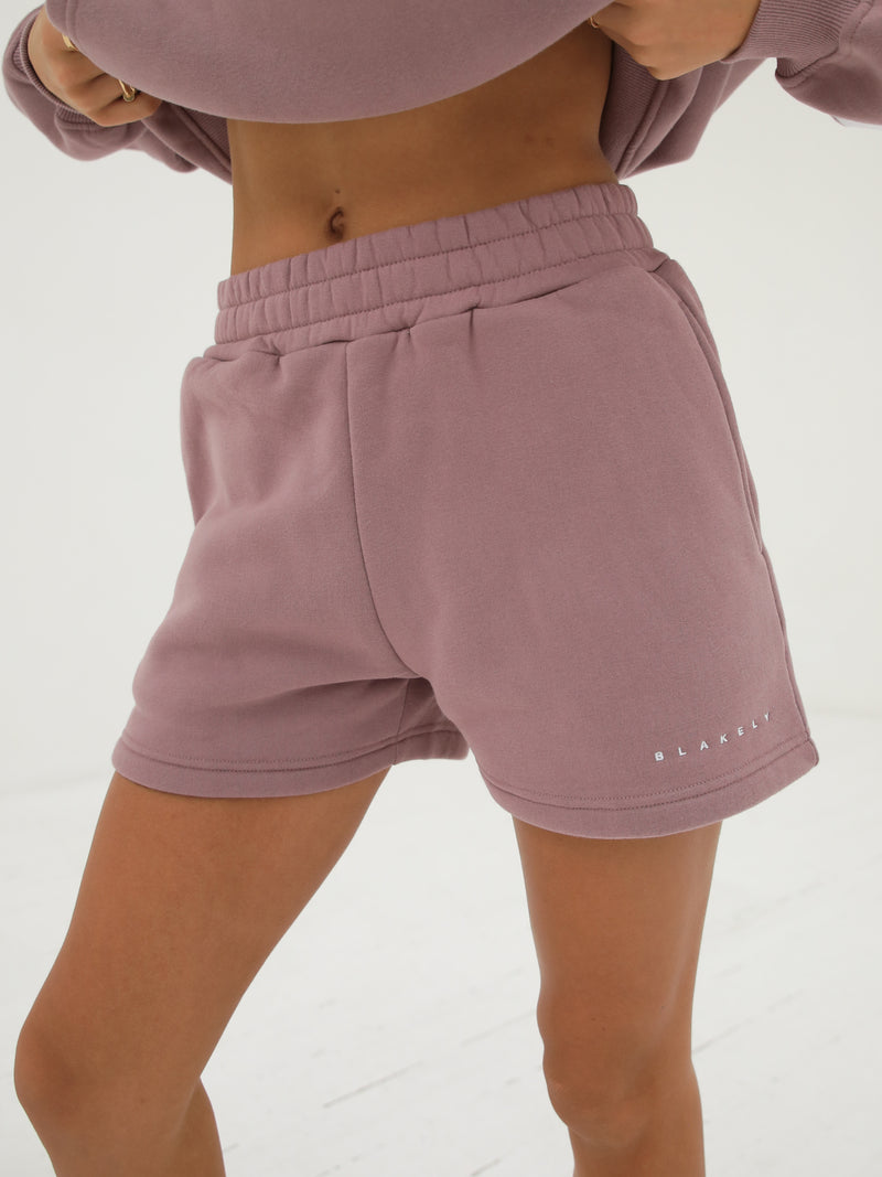 Isabel Jogger Shorts - Dusty Pink