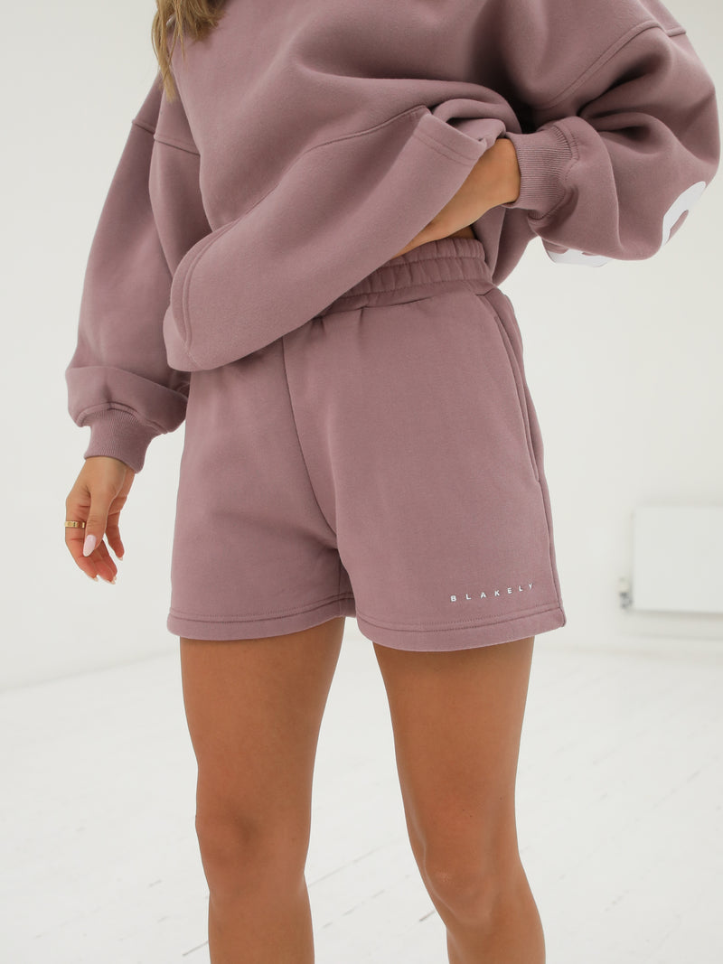 Isabel Jogger Shorts - Dusty Pink