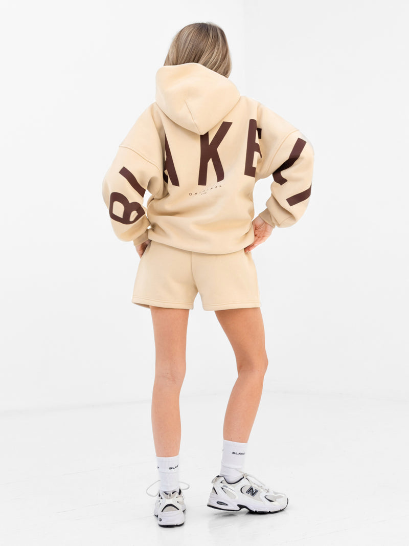 Isabel Jogger Shorts - Light Tan