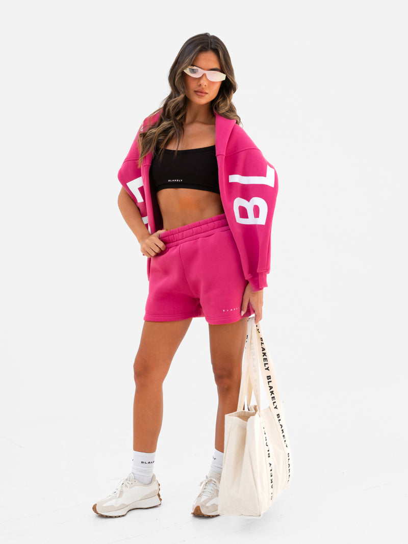 Isabel Jogger Shorts - Ultra Pink
