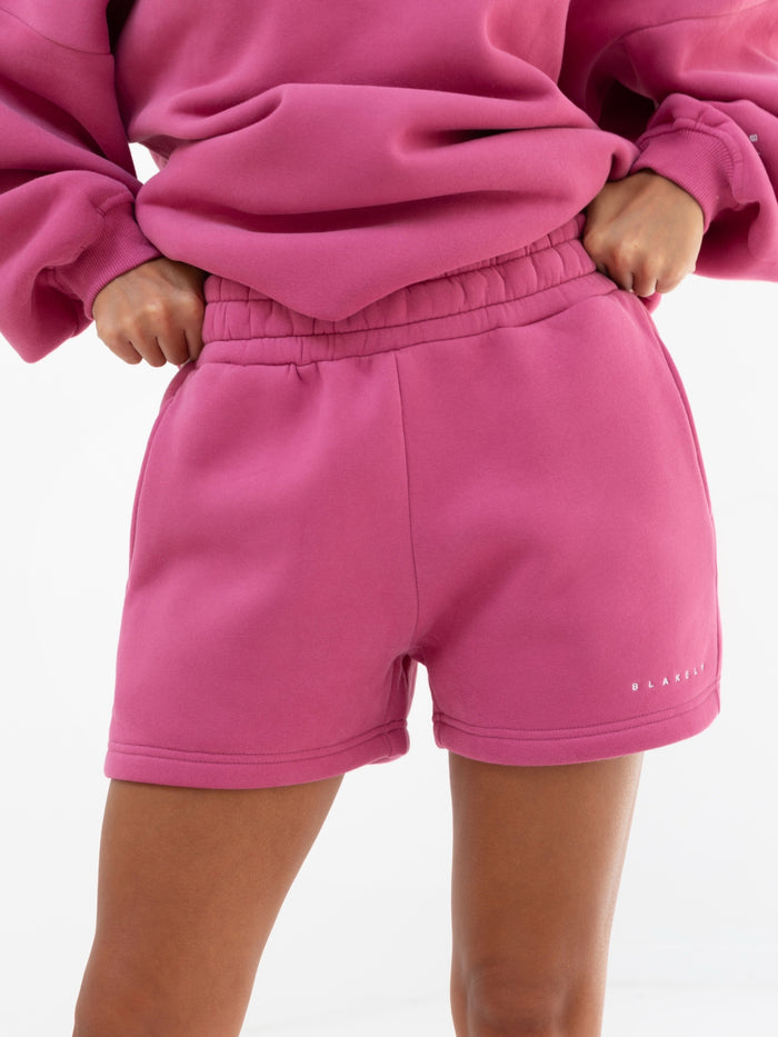 Isabel Jogger Shorts - Hot Pink