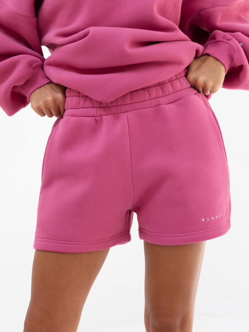 Isabel Jogger Shorts - Hot Pink