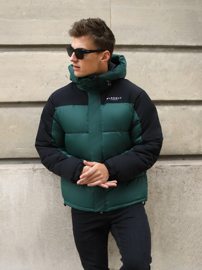 Tampa Puffer Coat - Forest Green