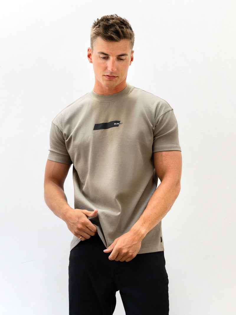 Kobe Italic Relaxed T-Shirt - Washed Khaki