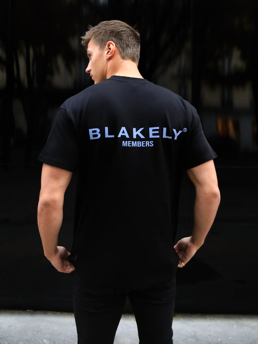 Members Relaxed T-Shirt - Black & Blue