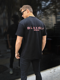 Members Relaxed T-Shirt - Black & Pink