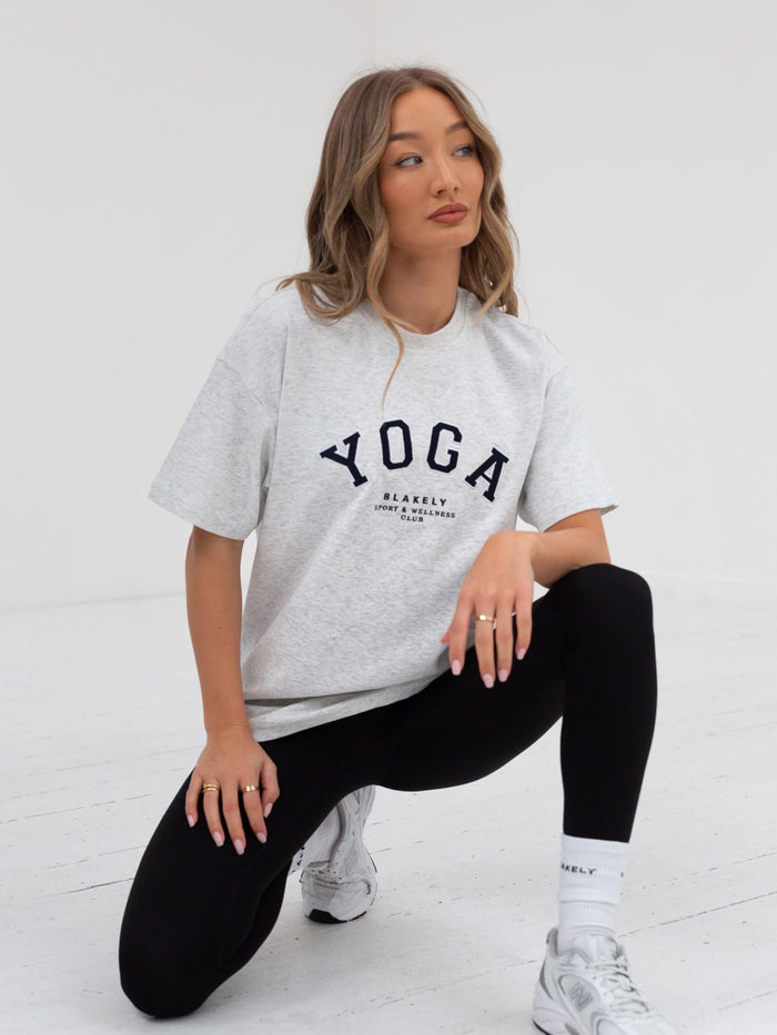 Yoga Relaxed T-Shirt - Marl White