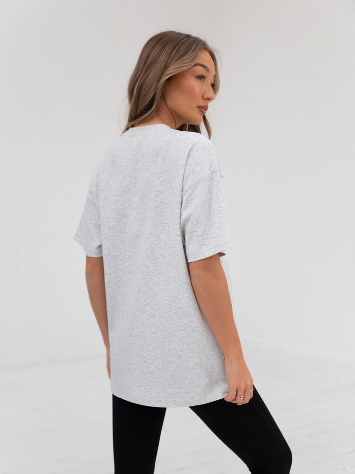 Yoga Relaxed T-Shirt - Marl White