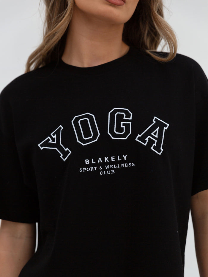 Yoga Relaxed T-Shirt - Black