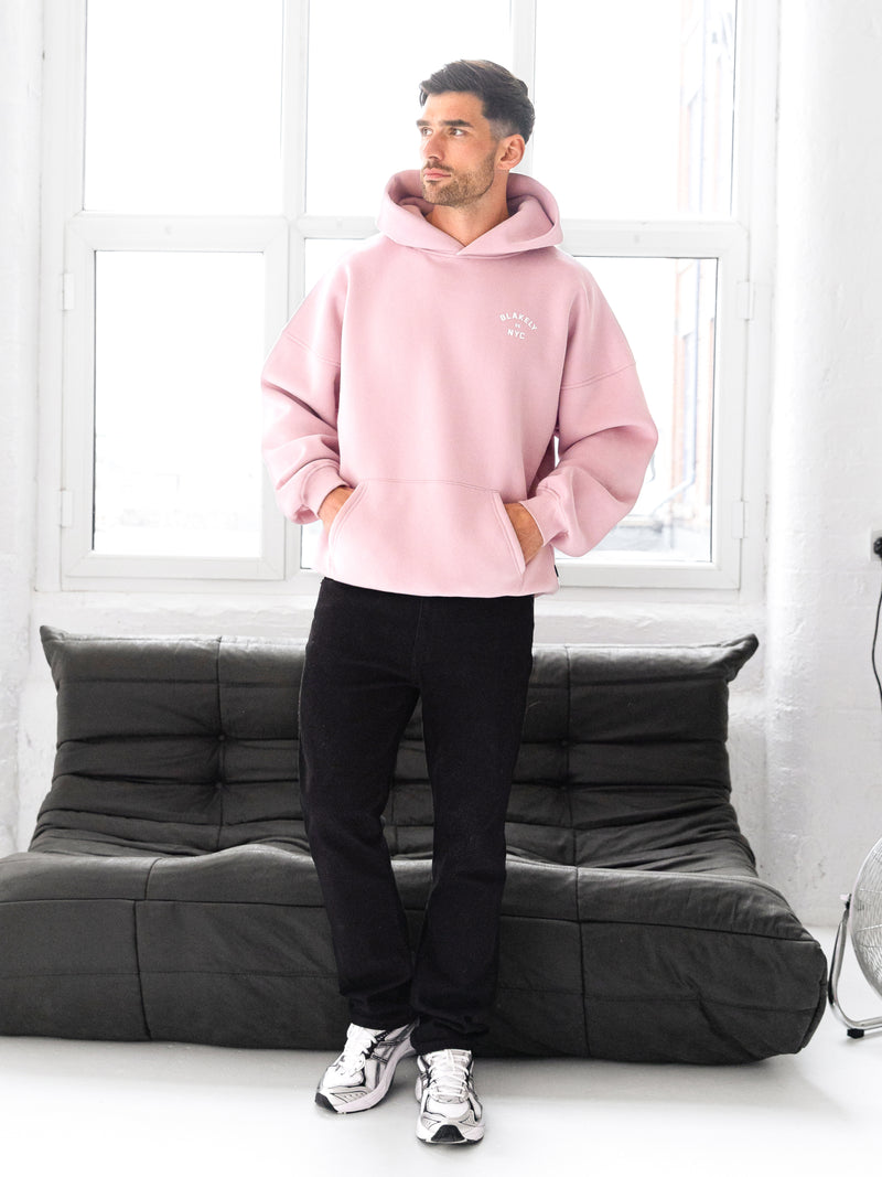 NYC Relaxed Hoodie - Pink