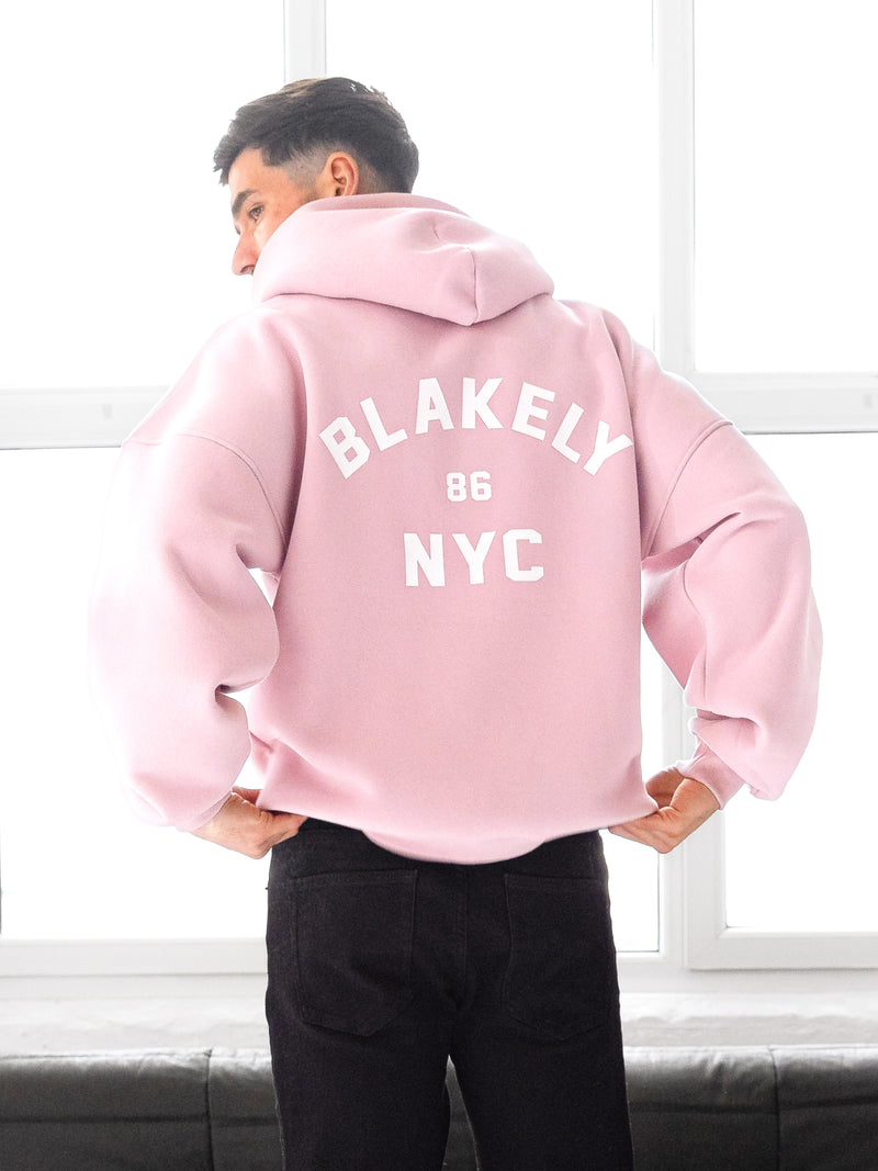 NYC Relaxed Hoodie - Pink