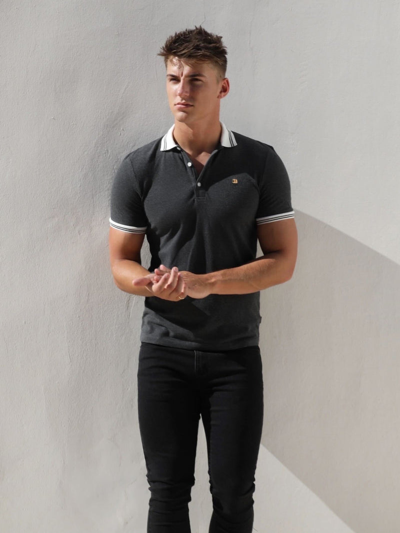 Dalston Polo - Charcoal