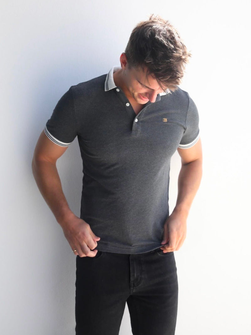 Dalston Polo - Charcoal