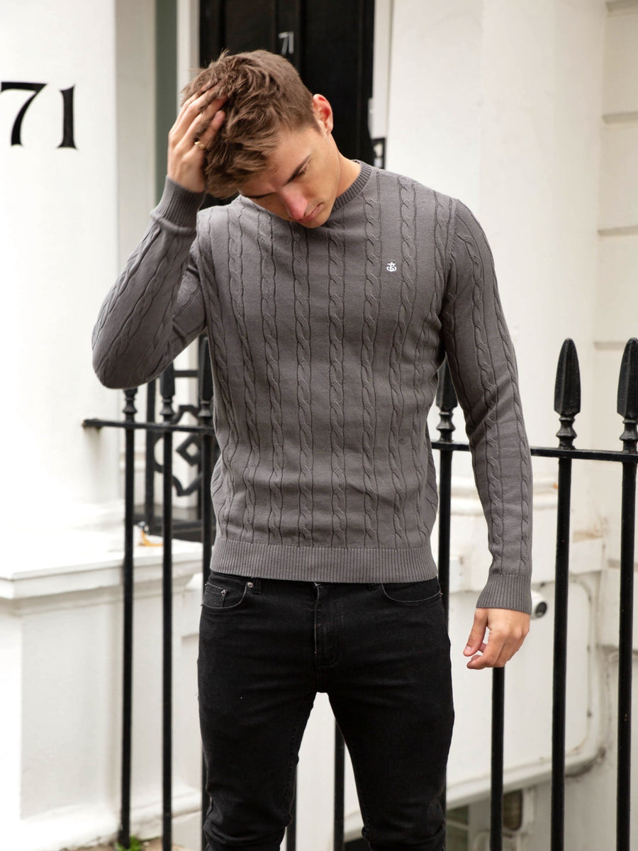 Burley Knitted Jumper - Grey