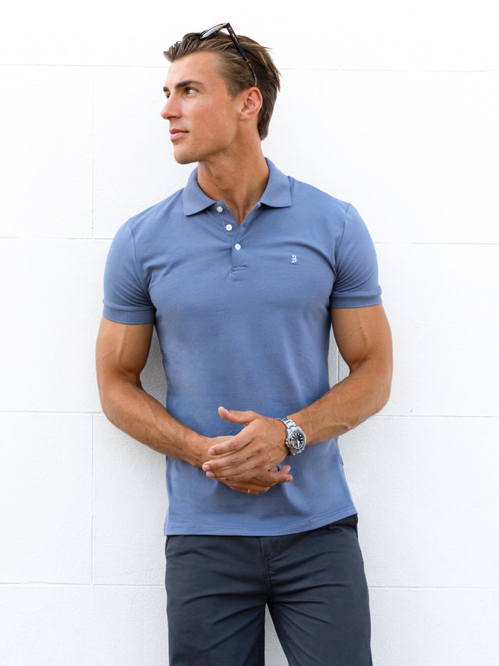 Conrad Polo Shirt - Steel Blue
