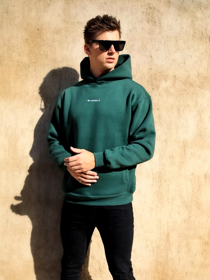 Essential Relaxed Hoodie - Forest Green
