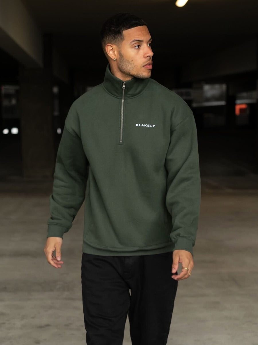 Marlow 1/4 Zip Jumper - Green