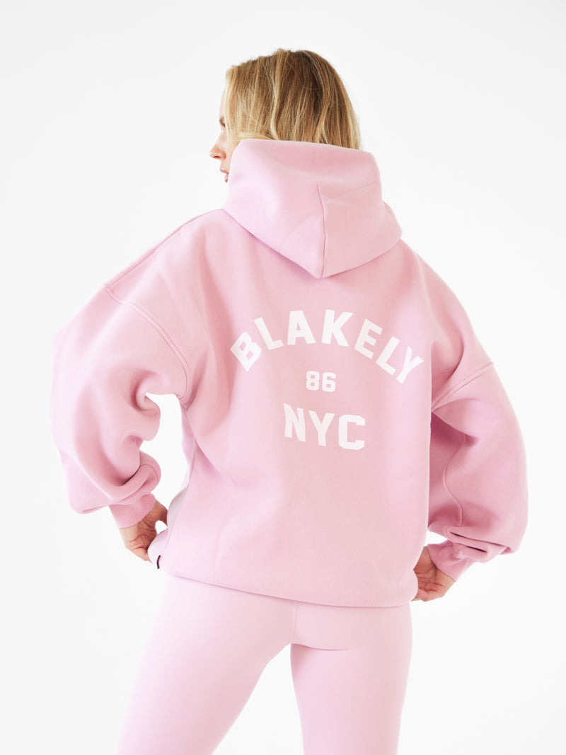 NYC Oversized Hoodie - Vintage Pink