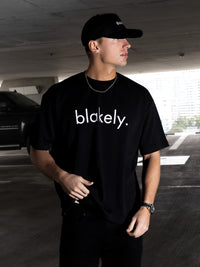 Logo Unfitted T-Shirt - Black