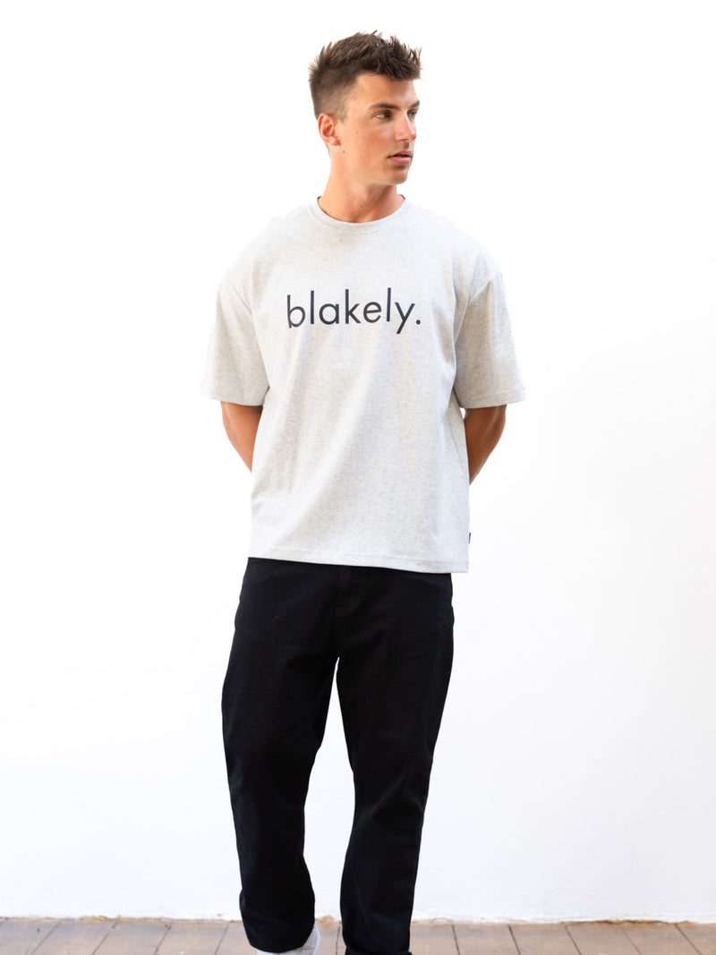 Logo Unfitted T-Shirt - Marl White