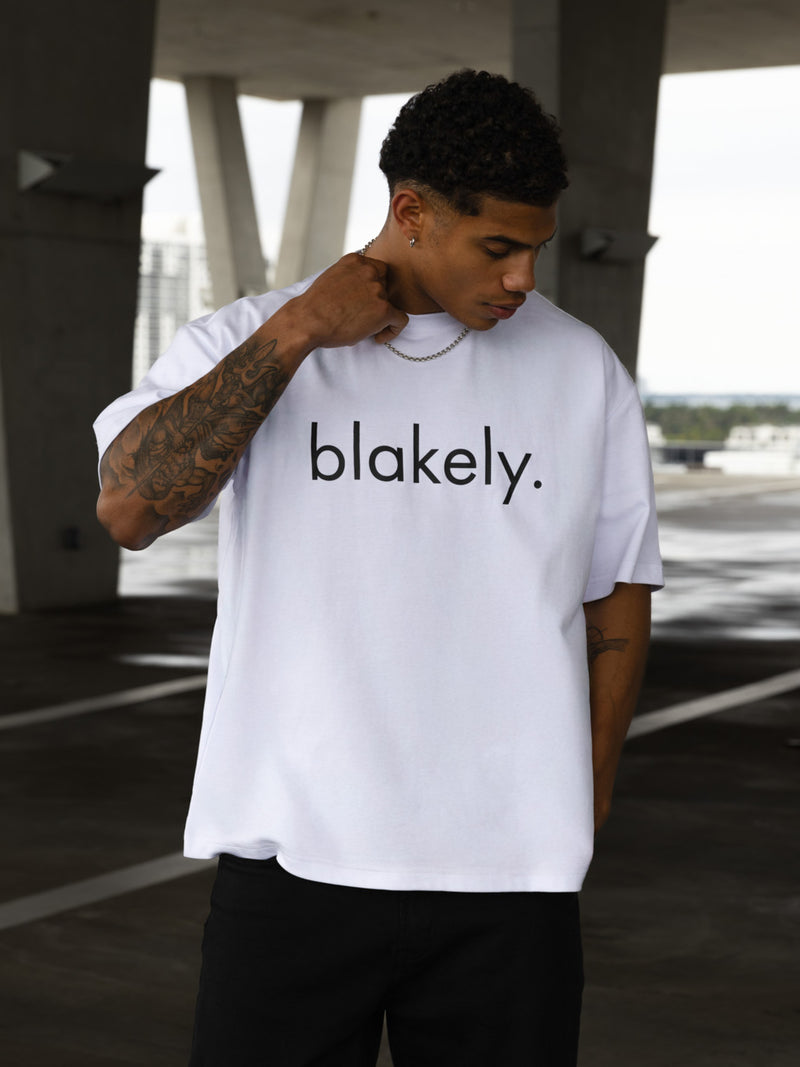 Logo Unfitted T-Shirt - White