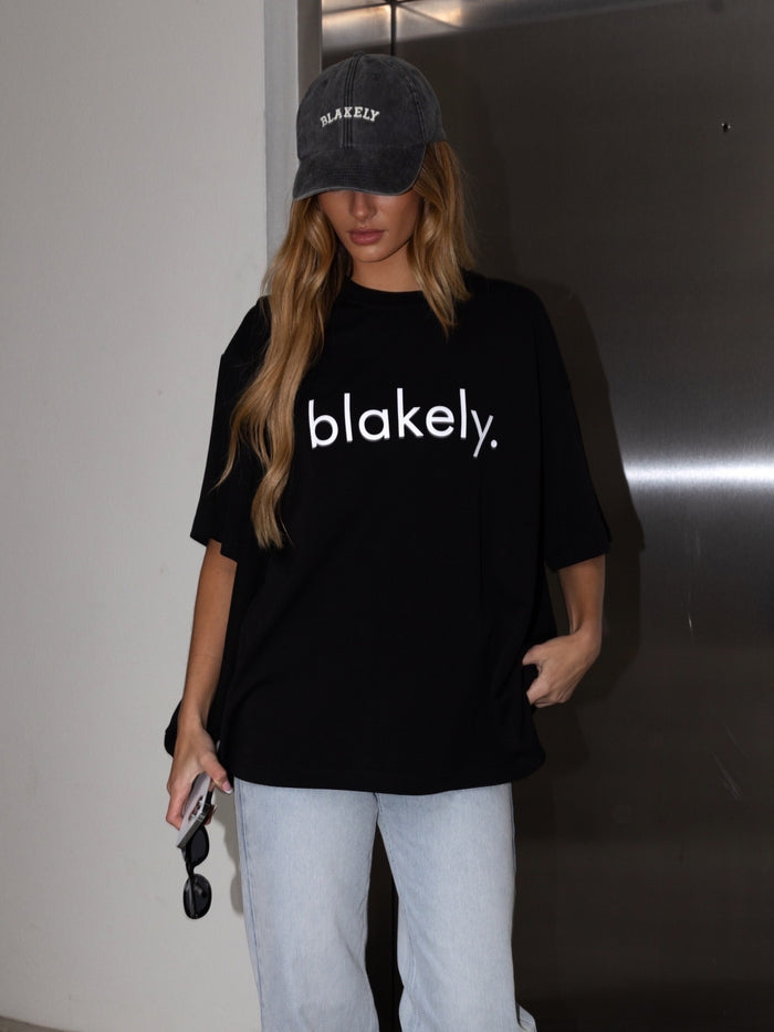 Logo Oversized T-Shirt - Black