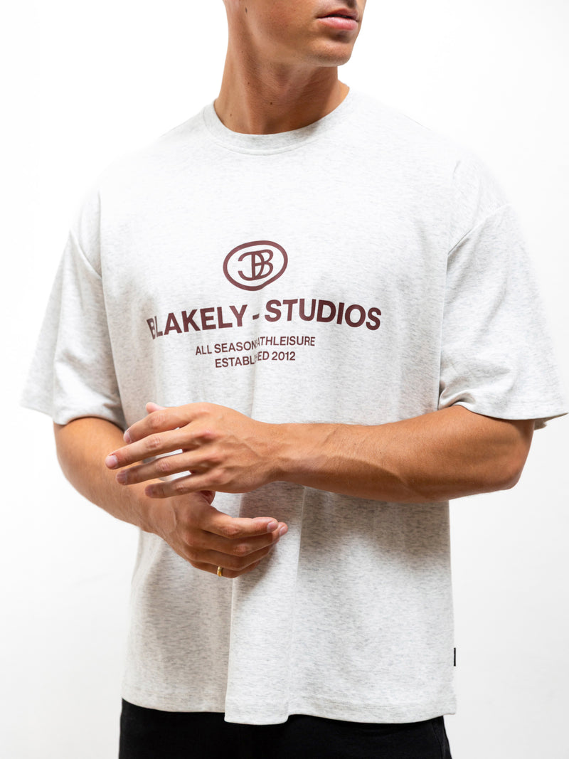 Mercer Unfitted T-Shirt - Marl White