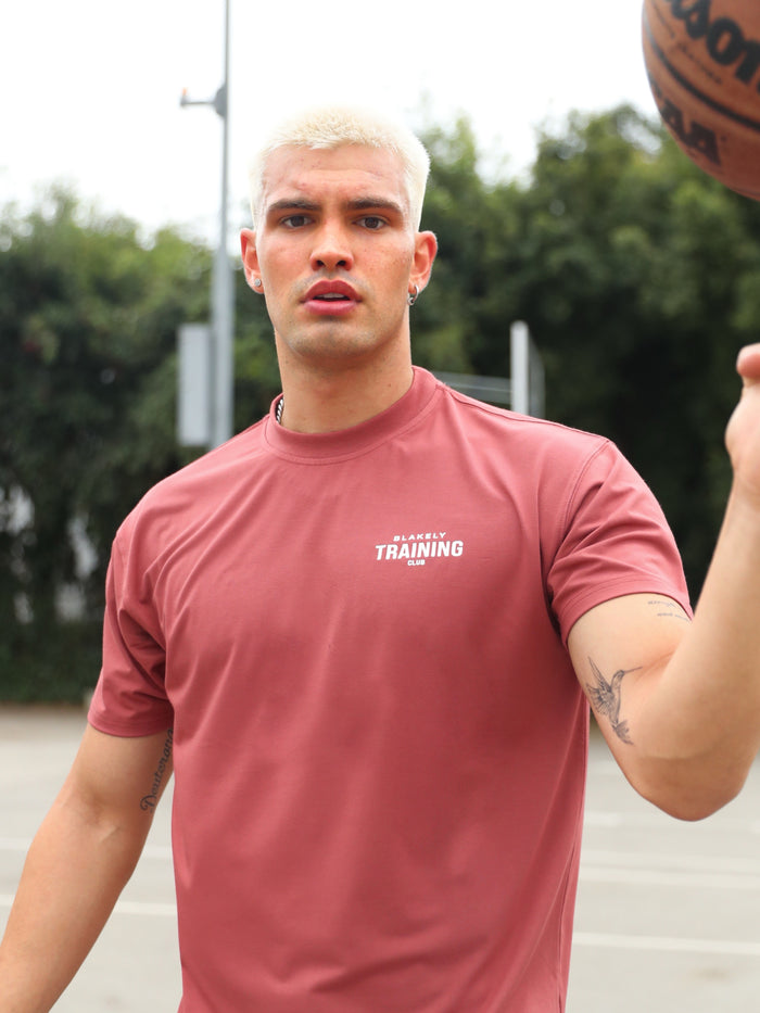 Relaxed Training T-Shirt - Rust Red