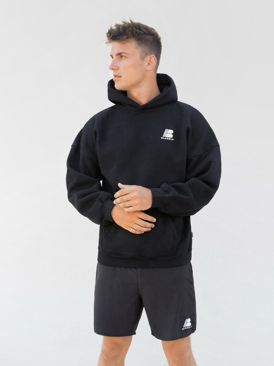 Apex Relaxed Hoodie - Black