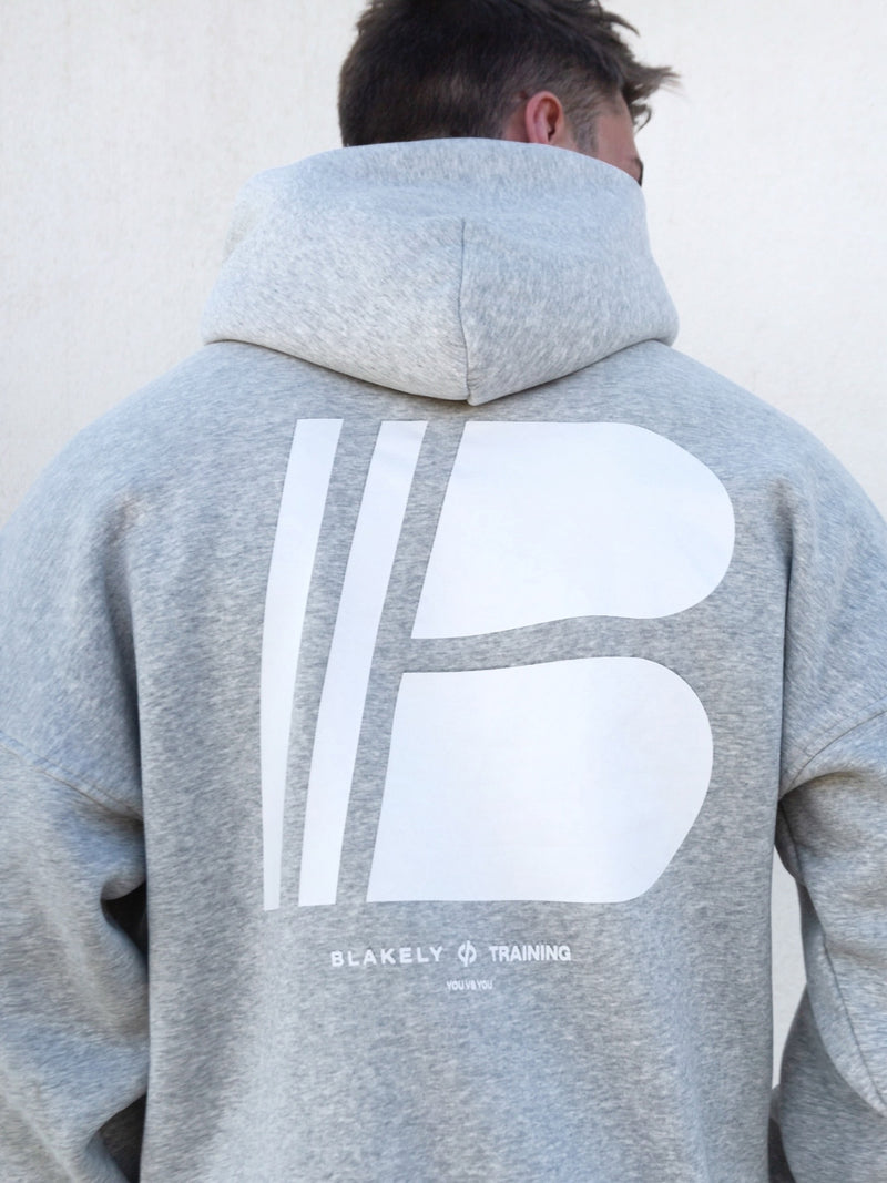 Apex Relaxed Hoodie - Marl Grey