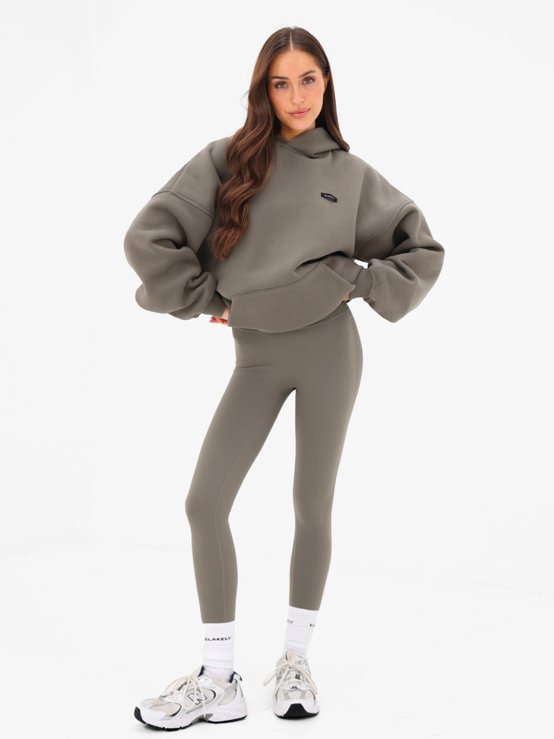 Olivia Oversized Hoodie - Safari Green