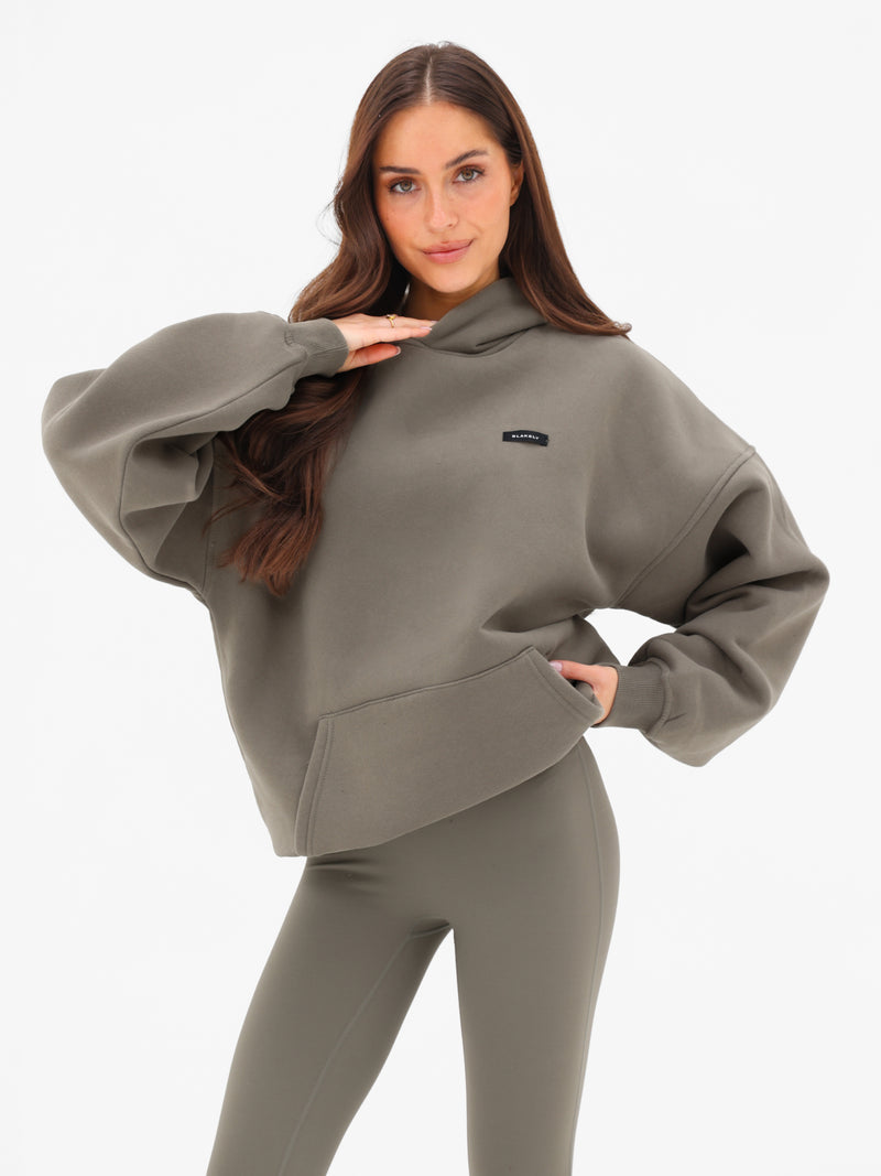 Olivia Oversized Hoodie - Safari Green