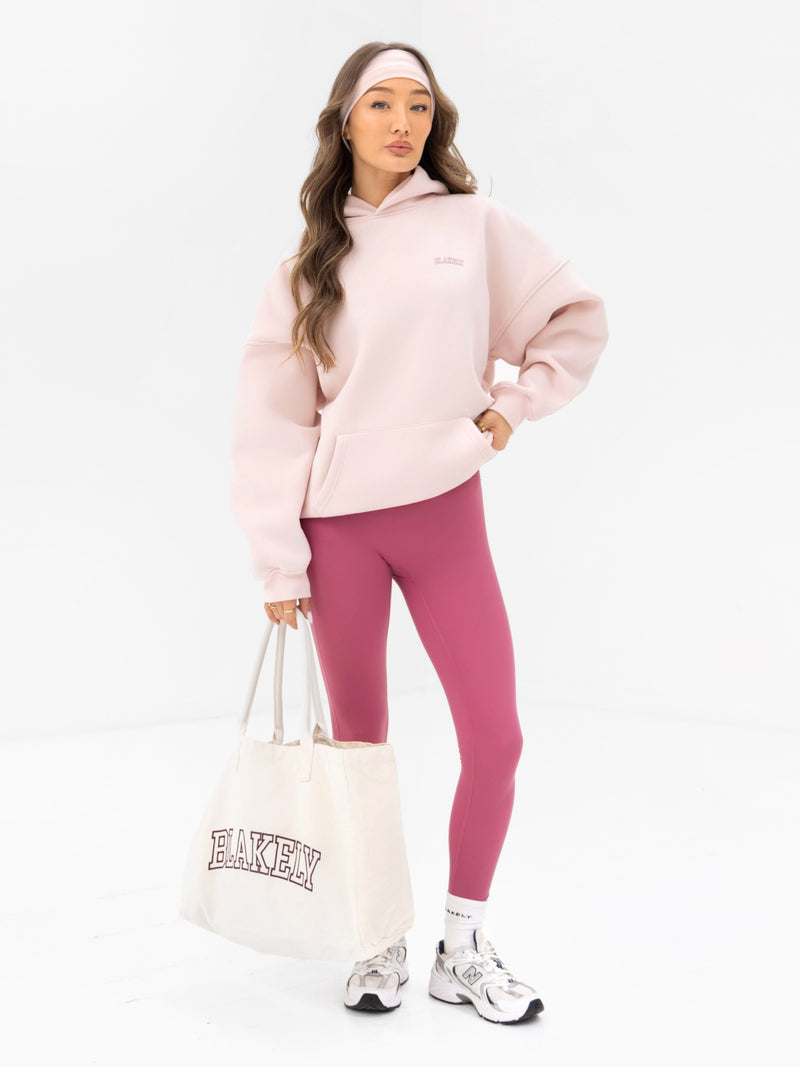 Outline Heritage Oversized Hoodie  - Ballet Pink