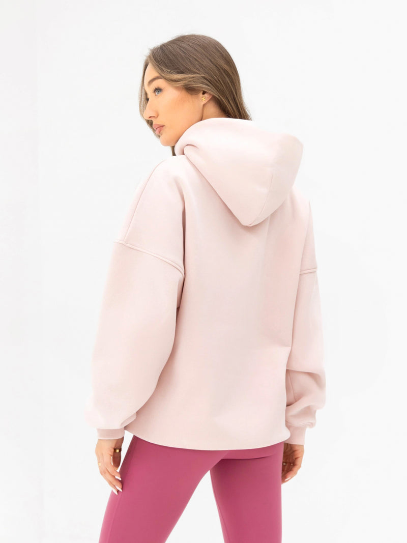 Outline Heritage Oversized Hoodie  - Ballet Pink