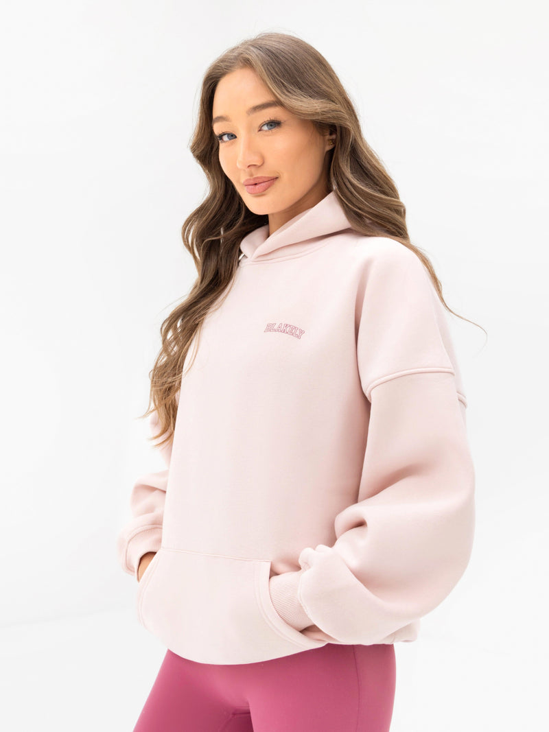 Outline Heritage Oversized Hoodie  - Ballet Pink