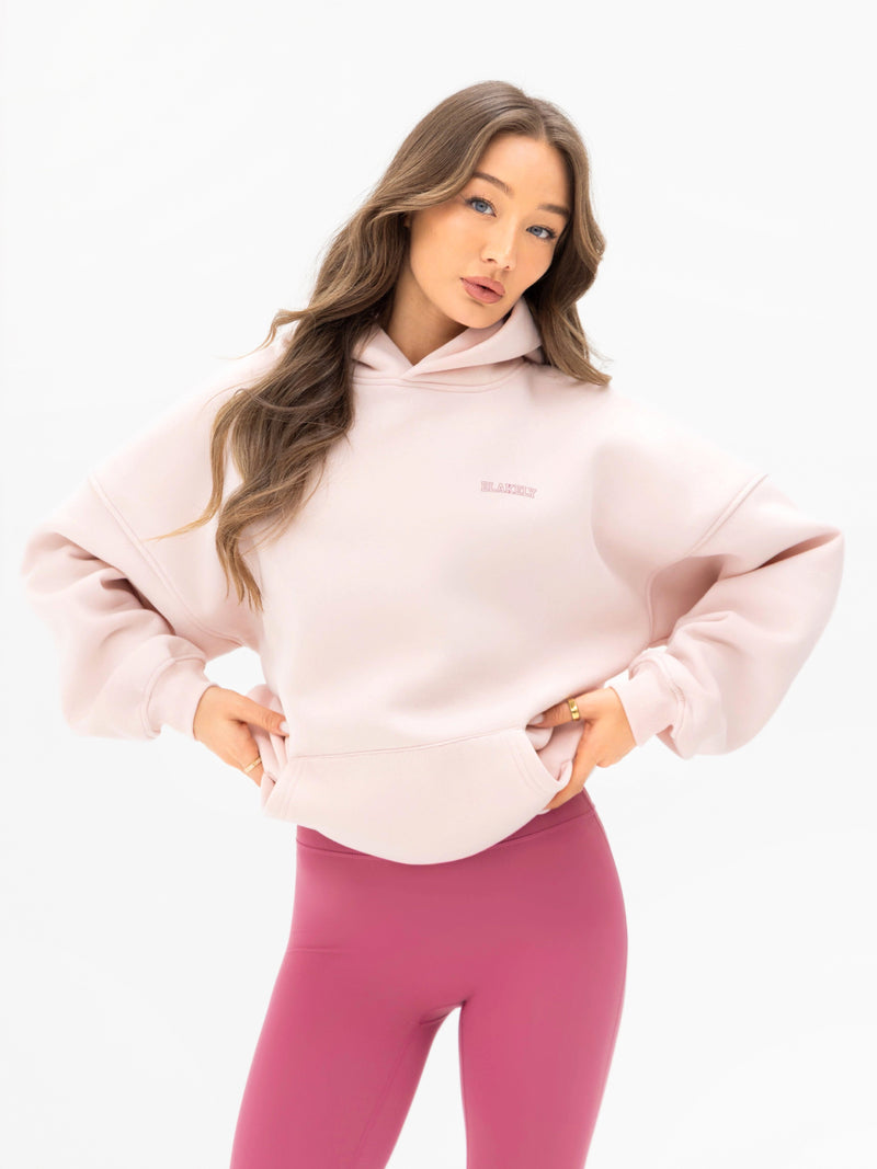 Outline Heritage Oversized Hoodie  - Ballet Pink