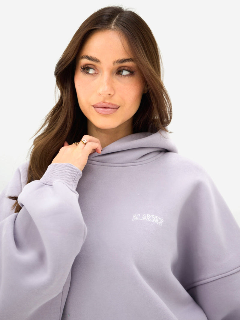 Outline Heritage Oversized Hoodie - Washed Lilac