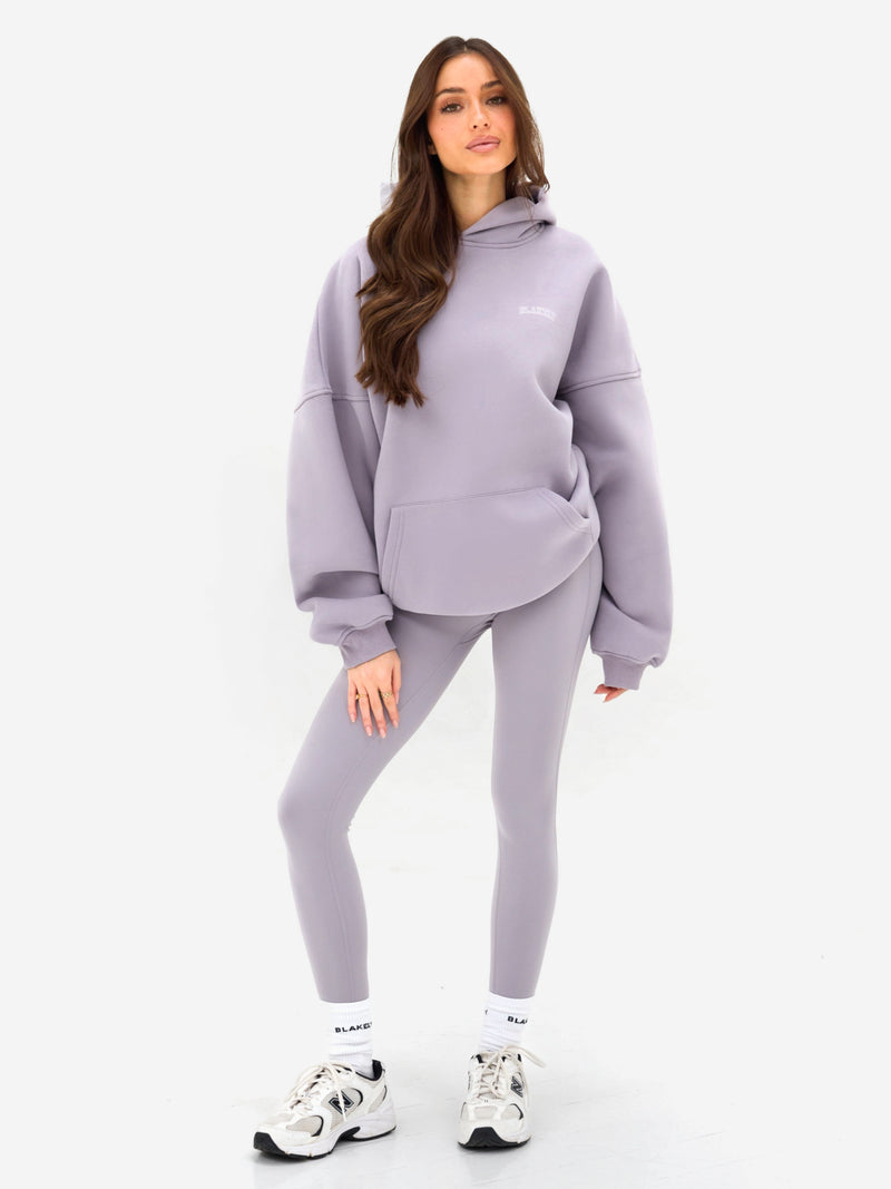Outline Heritage Oversized Hoodie - Washed Lilac